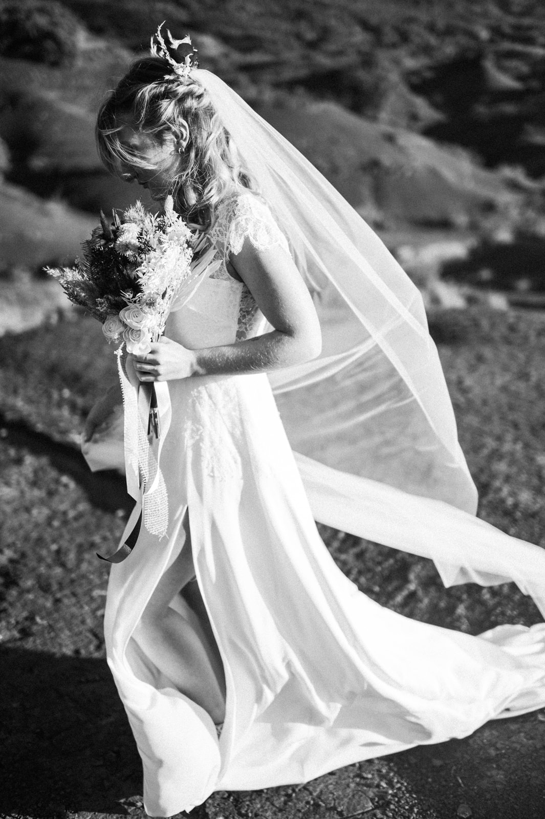 Séance photo fleurs séchées au Canyon Du Diable sur Terre Rouge
