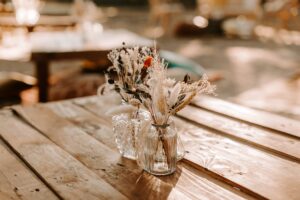 Création de fleurs séchées pour mariage
