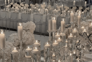 Bougies flottantes, tailles adaptées au bougeoirs/photophore.