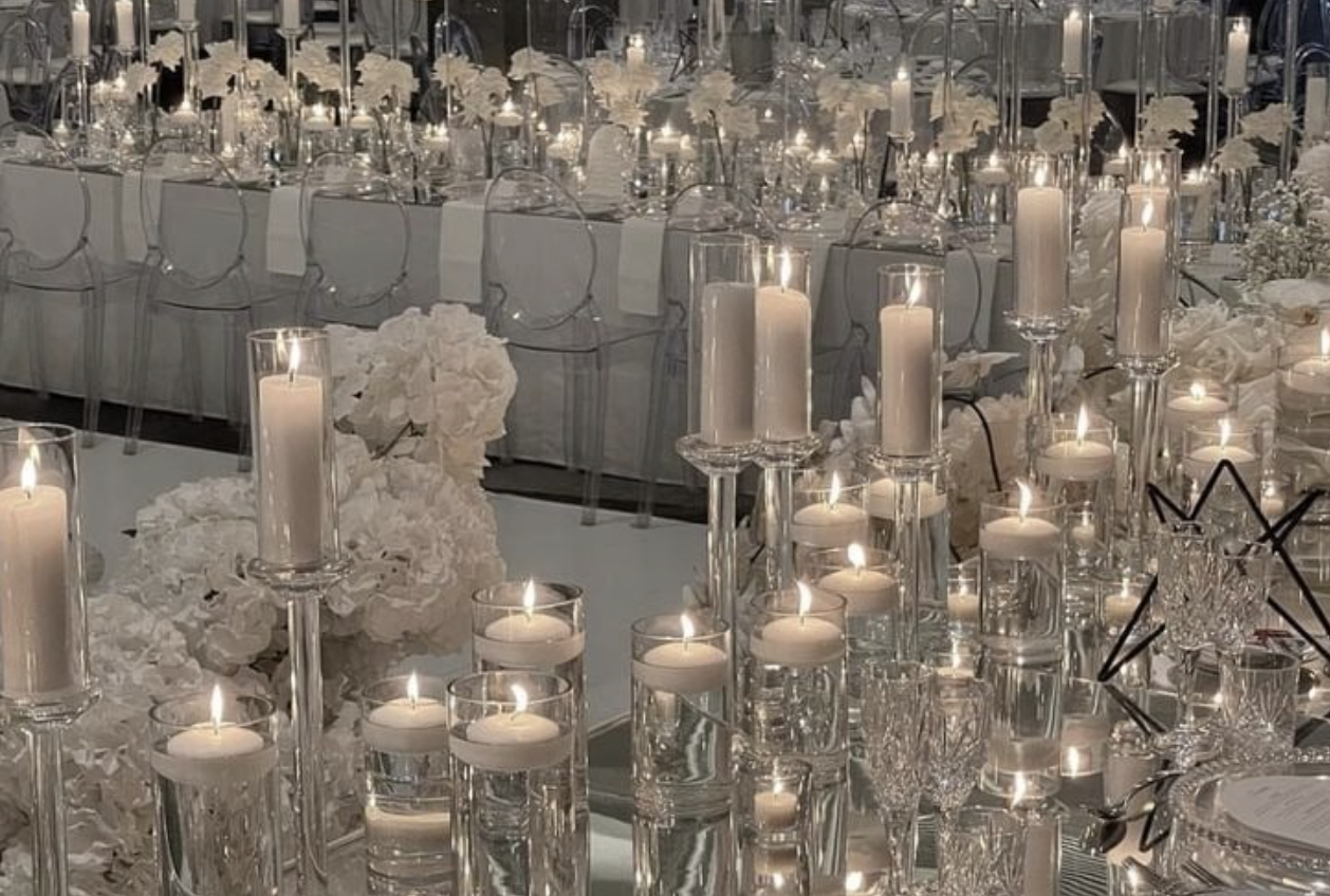 Bougies flottantes, tailles adaptées au bougeoirs/photophore.