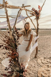 Création de fleurs séchées pour mariage