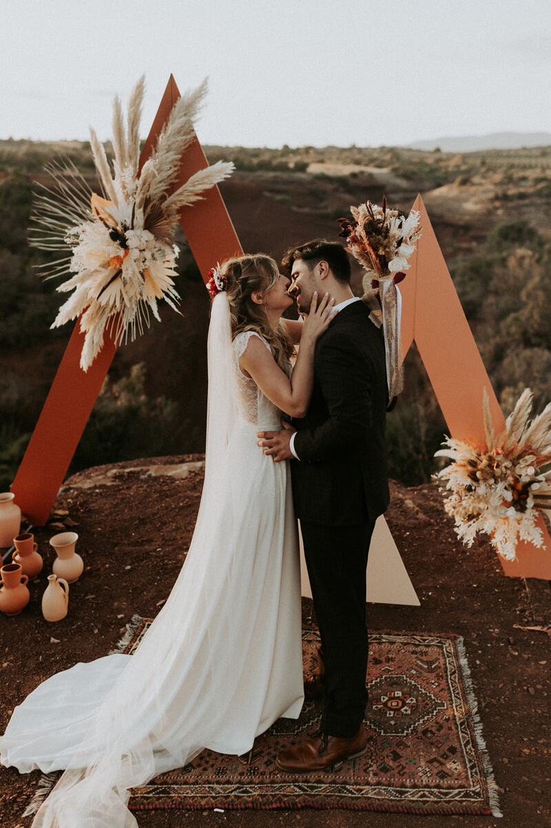 Création de fleurs séchées pour mariage