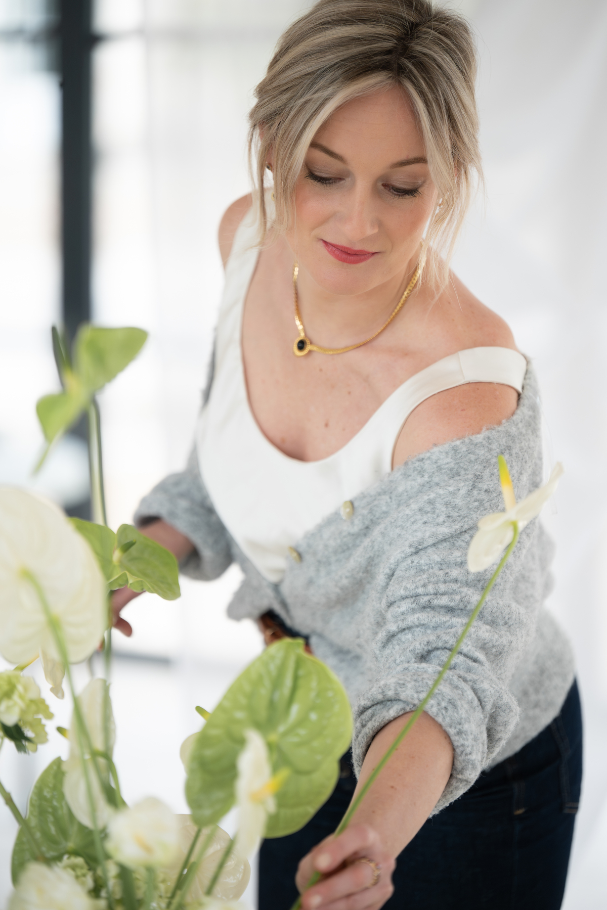 Séance photo de fleurs au Domaine Puech Haut